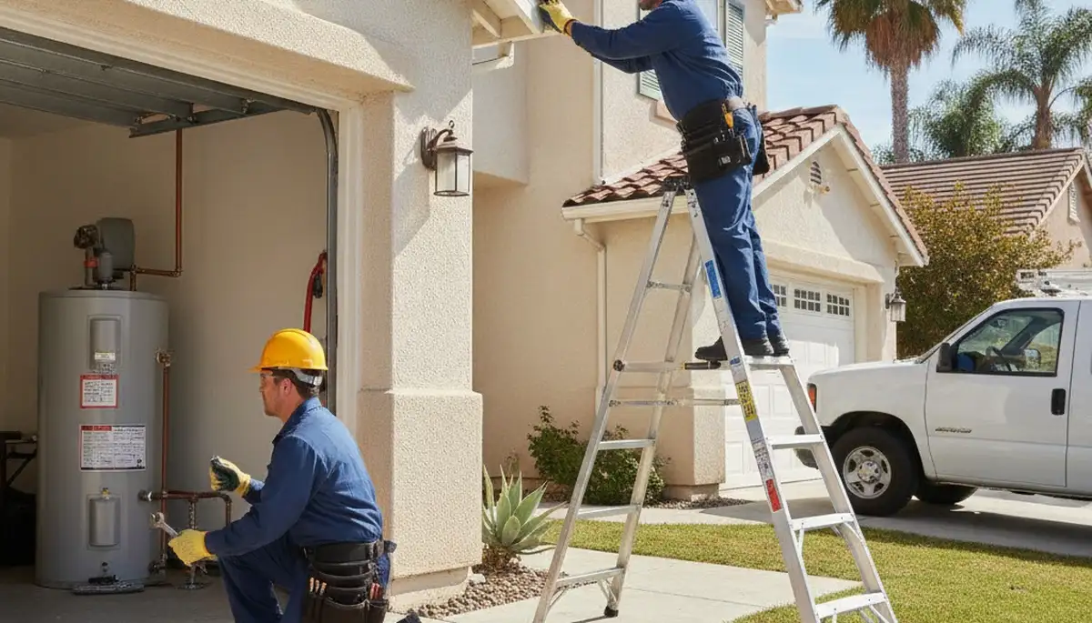 Sacramento, CA plumber repairing a leak for residential plumbing service