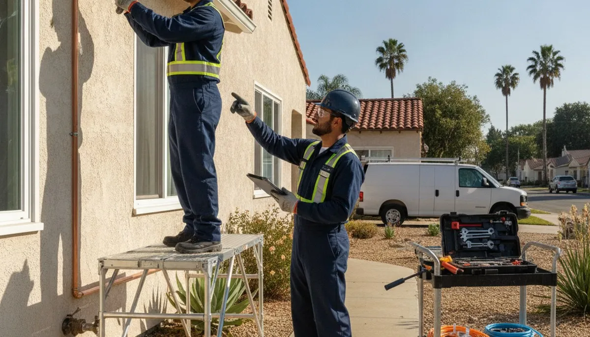 Sacramento CA plumber repairing a plumbing system for residential service from plumberssacramentoca-new.com