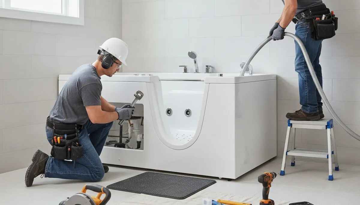 Walk-in tub installation for Sacramento, CA homeowners by On Call Plumbers